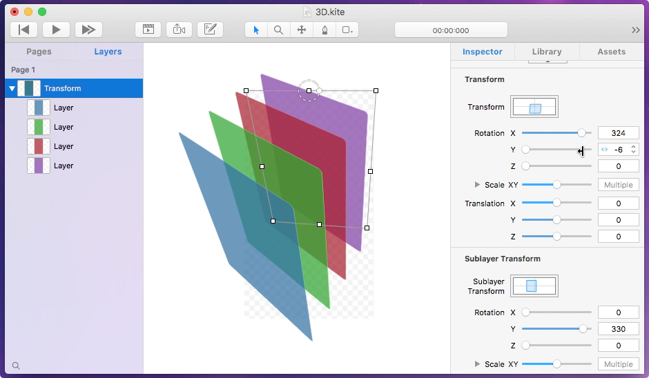 3D Transform Layer